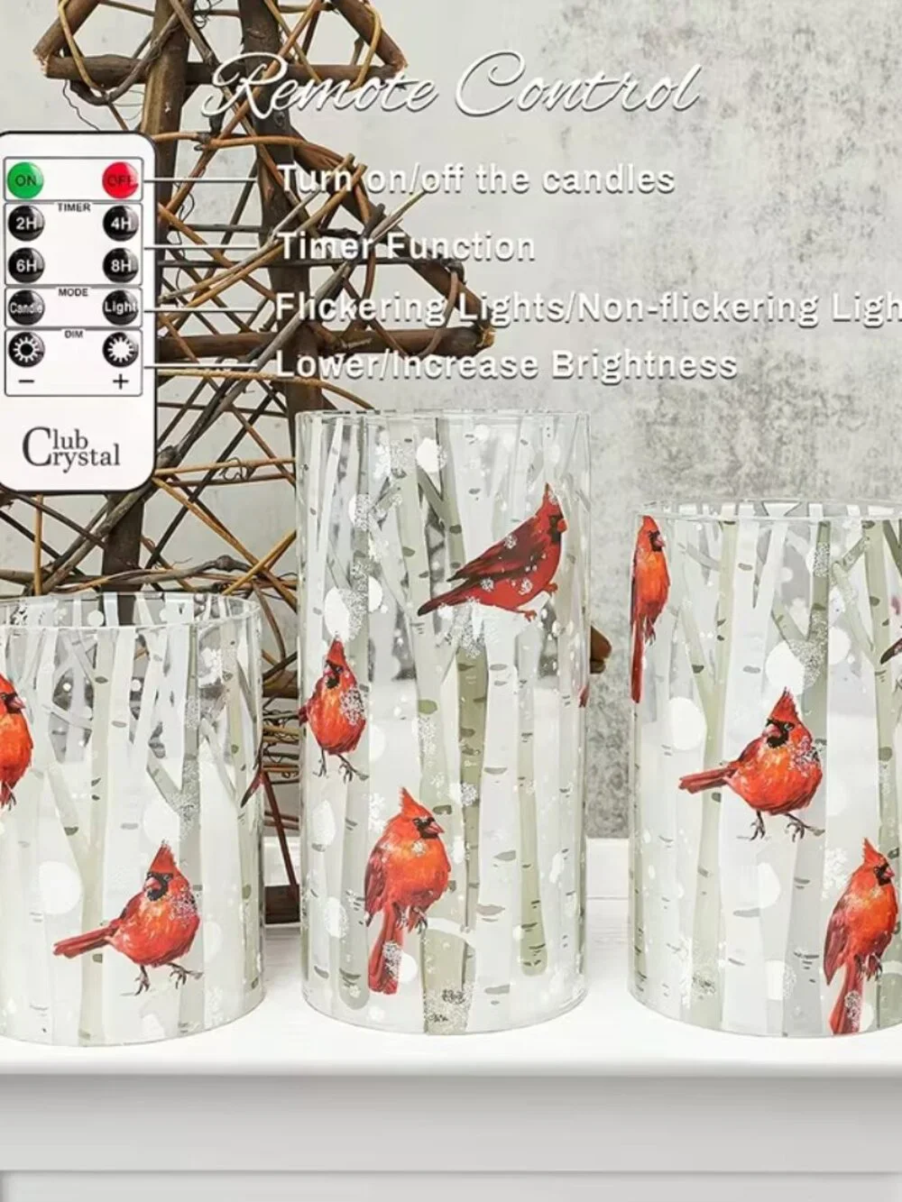 N/A 3pcs cardinal